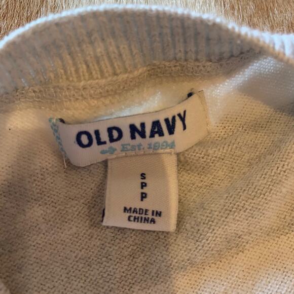 Old Navy Striped Knit Short Sleeve Top Womens S Petite Stretch Soft Minimalist - Picture 5 of 6